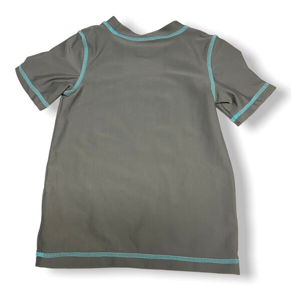 Circo Boys Rash Guard Size 3T Gray Flamingo Print Swim Shirt Quick Dry - Picture 3 of 4